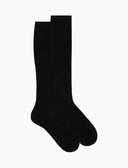 Calze lunghe donna lana antracite tinta unita - Gallo 1927 - Official Online Shop