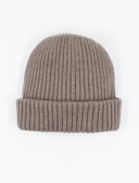 Berretto unisex lana, seta e cashmere glacé tinta unita a coste - Gallo 1927 - Official Online Shop
