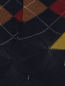 Calze lunghe uomo lana blu fantasia intarsio - Gallo 1927 - Official Online Shop
