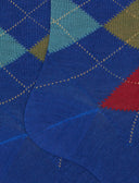 Calze lunghe uomo lana blu fantasia intarsio - Gallo 1927 - Official Online Shop