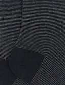 Calze corte donna cotone grigio righine bicolore - Gallo 1927 - Official Online Shop