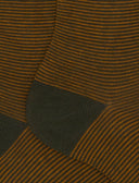 Calze corte donna cotone giallo righine bicolore - Gallo 1927 - Official Online Shop