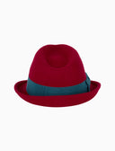 Cappello donna feltro bordò tinta unita - Gallo 1927 - Official Online Shop