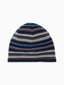 Berretto unisex pile blu righe multicolor - Gallo 1927 - Official Online Shop