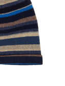 Berretto unisex pile blu righe multicolor - Gallo 1927 - Official Online Shop