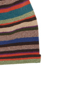 Berretto unisex pile beige righe multicolor - Gallo 1927 - Official Online Shop