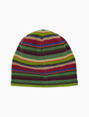 Berretto unisex pile verde righe multicolor - Gallo 1927 - Official Online Shop