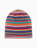 Gorro unisex de forro polar azul celeste con rayas Multicolor