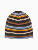 Gorro unisex de forro polar gris con rayas Multicolor