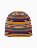 Gorro unisex de forro polar amarillo con rayas Multicolor