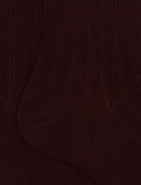 Calze lunghe uomo cotone bordò tinta unita a coste - Gallo 1927 - Official Online Shop