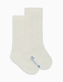 Calze lunghe traforate bambino cotone bianco tinta unita - Gallo 1927 - Official Online Shop