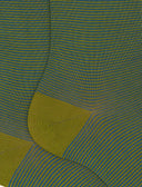 Calze corte uomo cotone righina sottilissima verde - Gallo 1927 - Official Online Shop