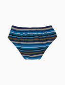 Costume slip bambino righe multicolor blu - Gallo 1927 - Official Online Shop