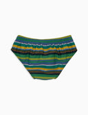 Costume slip bambino righe multicolor verde - Gallo 1927 - Official Online Shop