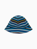 Cloche con tesa bambino cotone righe multicolor blu - Gallo 1927 - Official Online Shop