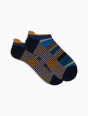 Sneakers uomo cotone righe multicolor e windsor blu - Gallo 1927 - Official Online Shop