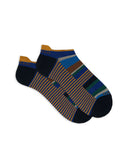 Sneakers uomo cotone righe multicolor e windsor blu - Gallo 1927 - Official Online Shop