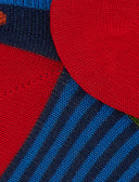 Sneakers uomo cotone righe multicolor e windsor blu - Gallo 1927 - Official Online Shop