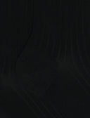 Calze lunghe viscosa nero tinta unita a coste - Gallo 1927 - Official Online Shop