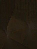 Calze lunghe donna viscosa verde tinta unita a coste - Gallo 1927 - Official Online Shop