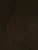 Calze corte donna viscosa verde tinta unita a coste - Gallo 1927 - Official Online Shop