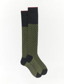 Calze lunghe uomo cotone grafite fantasia giglio - Gallo 1927 - Official Online Shop