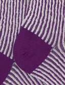 Calze lunghe uomo cotone fantasia seersucker viola - Gallo 1927 - Official Online Shop