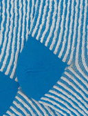 Calze lunghe uomo cotone fantasia seersucker azzurro - Gallo 1927 - Official Online Shop