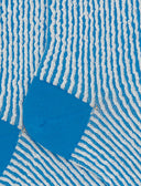 Calze corte donna cotone fantasia seersucker azzurro - Gallo 1927 - Official Online Shop