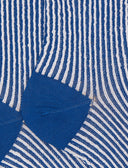 Calze corte donna cotone fantasia seersucker blu - Gallo 1927 - Official Online Shop