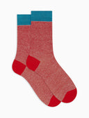 Calze corte uomo cotone e lino tinta unita rosso - Gallo 1927 - Official Online Shop