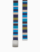 Cintura nastro elastica unisex righe multicolor blu - Gallo 1927 - Official Online Shop