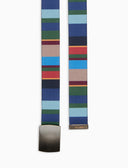 Cintura nastro elastica unisex blu righe multicolor - Gallo 1927 - Official Online Shop
