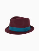 Cappello uomo feltro bordò tinta unita - Gallo 1927 - Official Online Shop