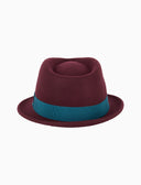 Cappello uomo feltro bordò tinta unita - Gallo 1927 - Official Online Shop