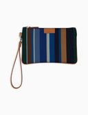 Bustina contemporary unisex righe multicolor blu - Gallo 1927 - Official Online Shop