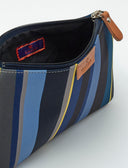 Bustina contemporary unisex poliestere blu righe multicolor - Gallo 1927 - Official Online Shop