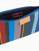 Bustina contemporary unisex blu righe multicolor - Gallo 1927 - Official Online Shop