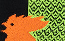 Calze corte tecniche donna giallo fluo fantasia triangolini - Gallo 1927 - Official Online Shop
