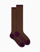 Calze lunghe donna cotone verde twin rib - Gallo 1927 - Official Online Shop