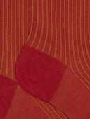 Calze lunghe donna cotone rosso twin rib - Gallo 1927 - Official Online Shop
