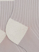 Calze cortissime donna poliammide e lurex twin rib grigio - Gallo 1927 - Official Online Shop