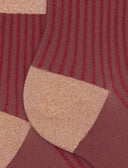 Calze cortissime donna poliammide e lurex twin rib rosso - Gallo 1927 - Official Online Shop