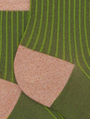 Calze cortissime donna poliammide twin rib verde con effetto scintillante - Gallo 1927 - Official Online Shop