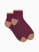 Calze cortissime donna poliammide twin rib fucsia con effetto scintillante - Gallo 1927 - Official Online Shop