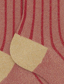 Calze corte donna twin rib spaziata con effetto scintillante rosso - Gallo 1927 - Official Online Shop