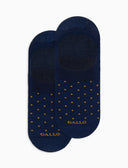 Solette uomo cotone fantasia pois blu - Gallo 1927 - Official Online Shop
