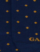 Solette uomo cotone fantasia pois blu - Gallo 1927 - Official Online Shop