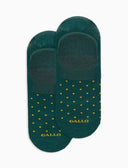 Solette uomo cotone fantasia pois verde - Gallo 1927 - Official Online Shop